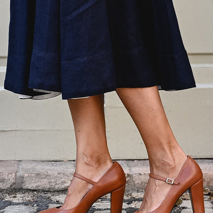 Mary Jane Shoes for Women |  Block Heel Rounded Toe