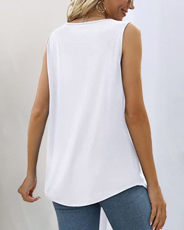 Women’s Top | Square Neck Pleated Front