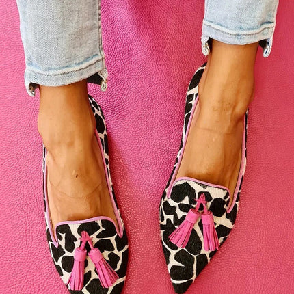 Loafers for Women | Patterned Tassel Detail