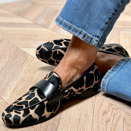 Loafers for Women | Patterned Slip On Closed Toe