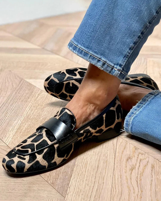 Loafers for Women | Patterned Slip On Closed Toe