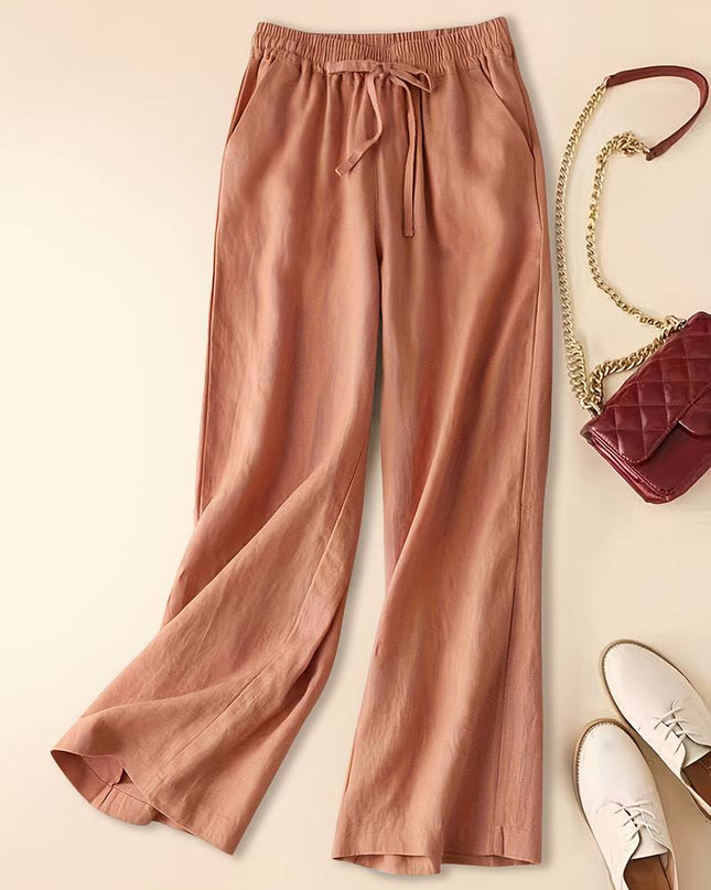 Women's Pants | Wide Leg Drawstring Waist