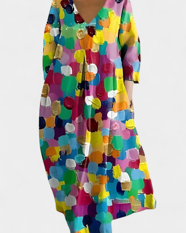 Isalinde | Comfortable V-Neck Dress