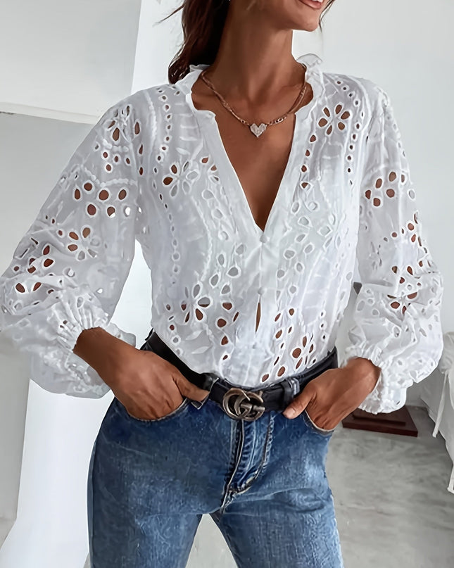 Women’s Blouse | Embroidered Long Sleeve