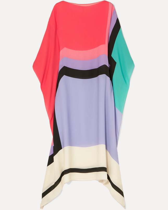 Valarie | Elegant Geometric Print Caftan