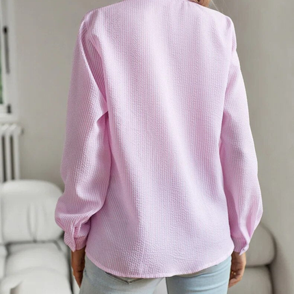 Women’s Blouse | Ruffle Front Button