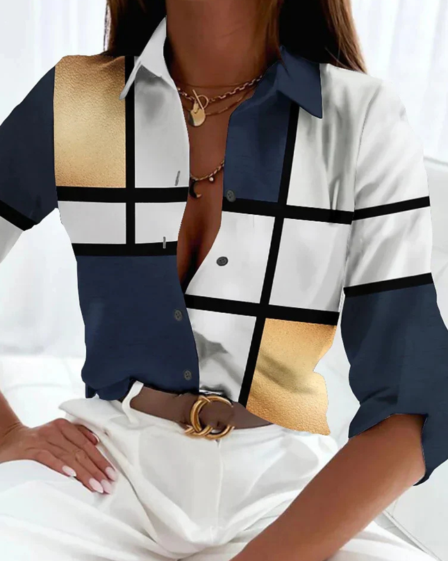 Women’s Blouse | Printed Button Down