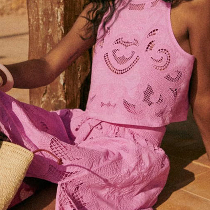 Misha | Pink Lace Set