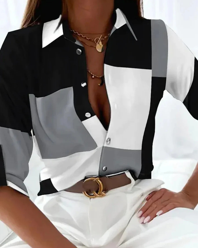 Women’s Blouse | Printed Button Down
