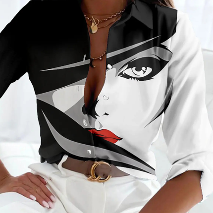 Women’s Blouse | Printed Button Down