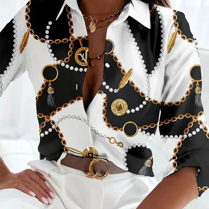Women’s Blouse | Printed Button Down