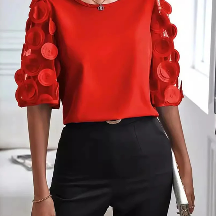 Women’s Top  | Appliqué Sleeve