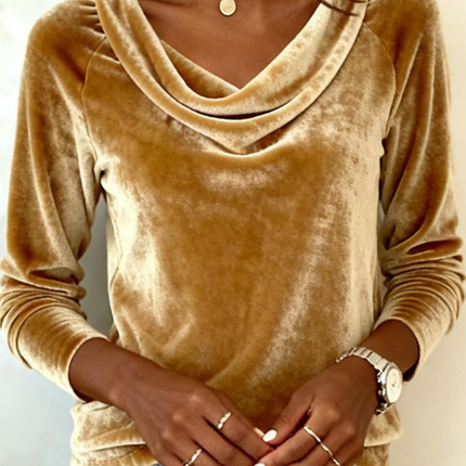 Women’s Blouse | Long Sleeve Drape Neck