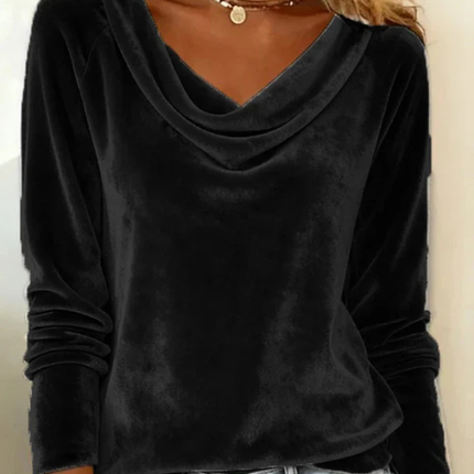 Women’s Blouse | Long Sleeve Drape Neck