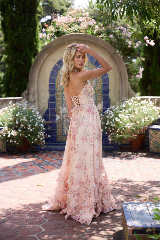 Women's Dress | Spaghetti Strap Maxi Ruffle Hem