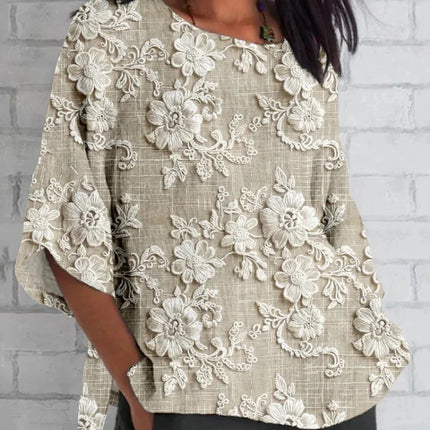 Women’s Blouse | Vintage Floral Embroidery