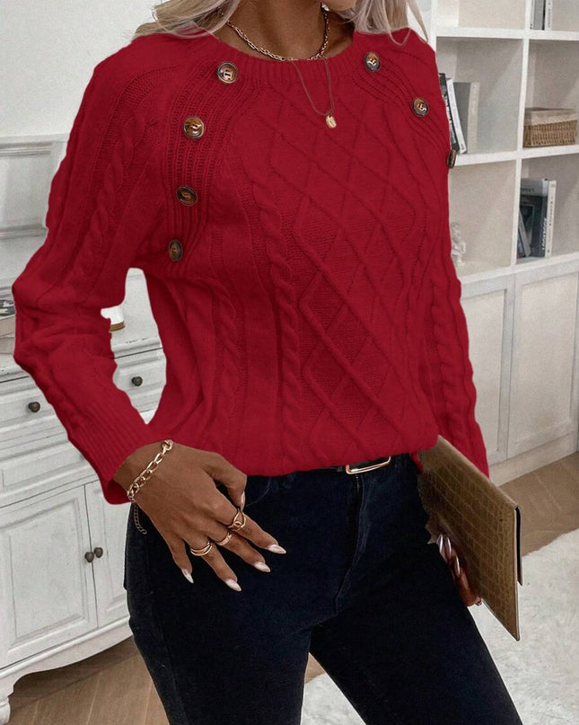 Women's Blouse | Decorative Button Details