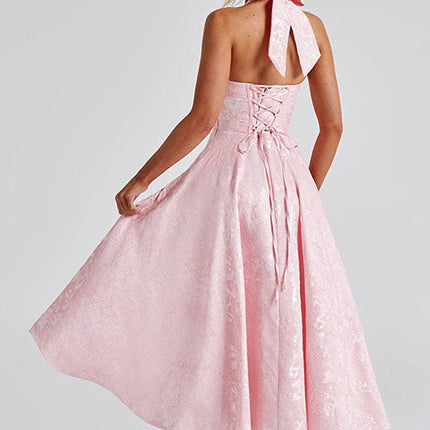 Women’s Dress | V-Neck Halterneck Maxi