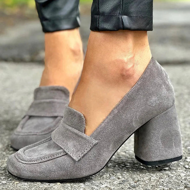 Loafers for Women | Block Heel Slip On