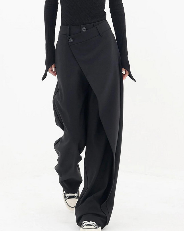 Women's Trousers | Overlap Waist Design