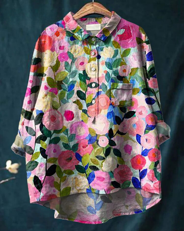 Women’s Blouse | Button-Up Floral