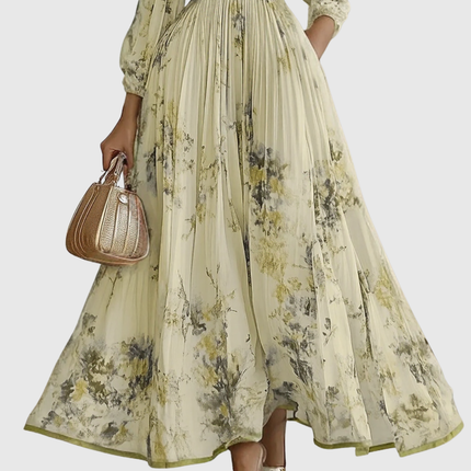 Rowella | Elegant Pleated Maxi Dress