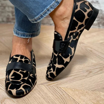 Loafers for Women | Patterned Slip On Closed Toe