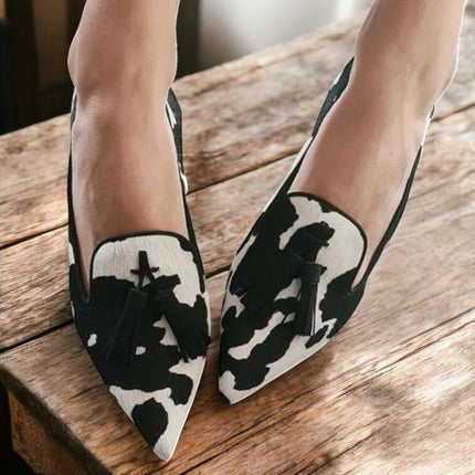 Loafers for Women | Patterned Tassel Detail