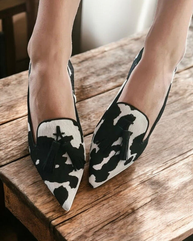 Loafers for Women | Patterned Tassel Detail