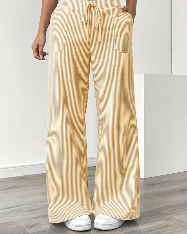 Women’s Pants | Striped With Pockets