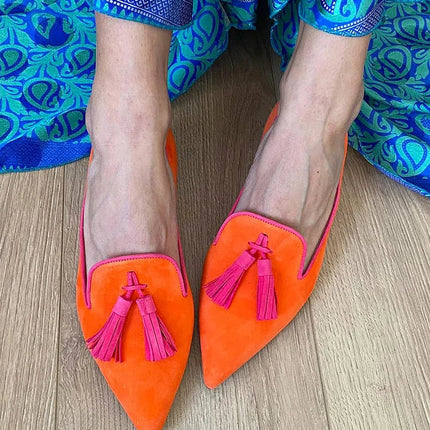 Loafers for Women | Tassel Detail Pointed Toe