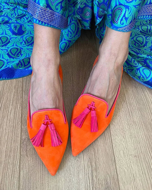 Loafers for Women | Tassel Detail Pointed Toe
