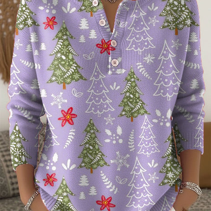 Women's Blouse | Holiday Print