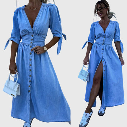 Sophia | Elegant Denim Dress