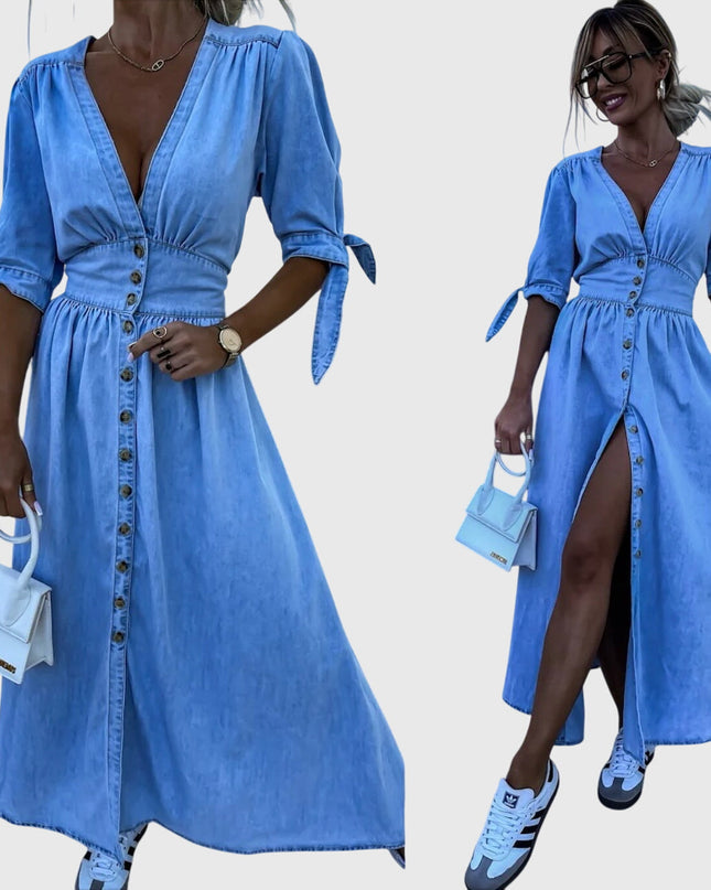 Sophia | Elegant Denim Dress