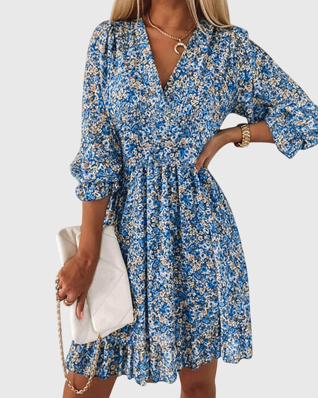 Elisa | Floral Puff Sleeve Dress