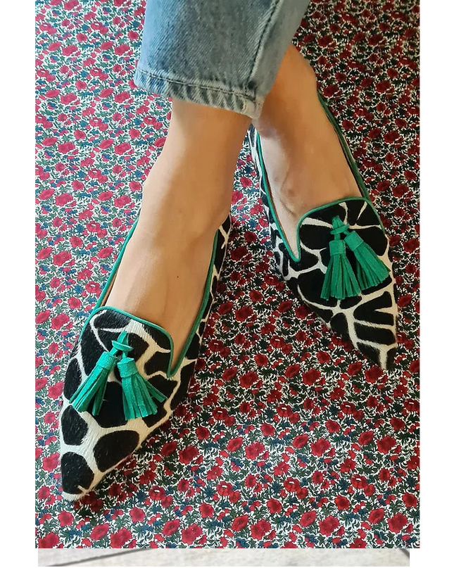 Loafers for Women | Patterned Tassel Detail