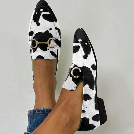 Loafers for Women | Animal Print Slip On