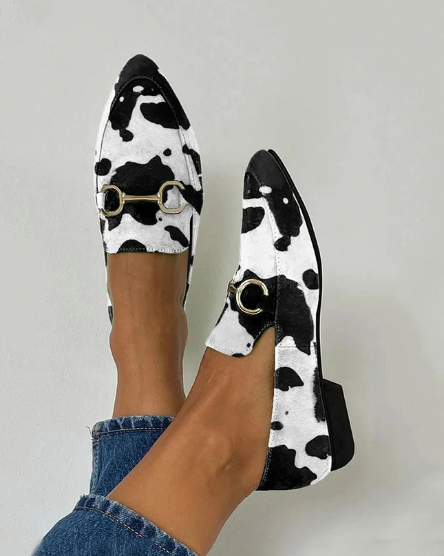 Loafers for Women | Animal Print Slip On