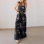 Black with flowers / XS