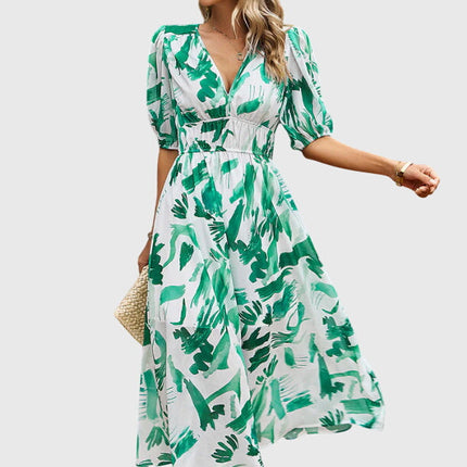 Merlin | Flattering Floral Midi Dress