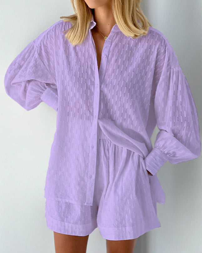 Cesca | Chic Shirt & Shorts Set ( Almost Out Of Stock)