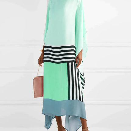 Valarie | Elegant Geometric Print Caftan