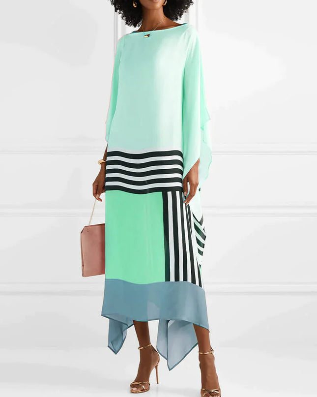 Valarie | Elegant Geometric Print Caftan