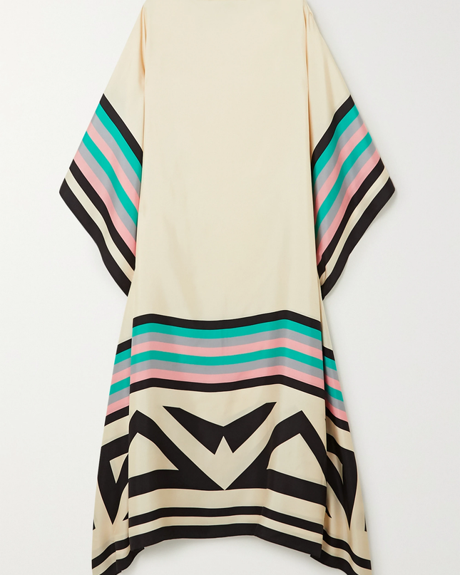 Valarie | Elegant Geometric Print Caftan