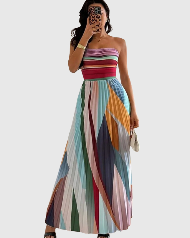 Isola | Chic Long Dress With Elegant Details