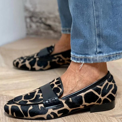 Loafers for Women | Patterned Slip On Closed Toe