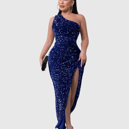 Lillian | Luxe One-Shoulder Evening Dress
