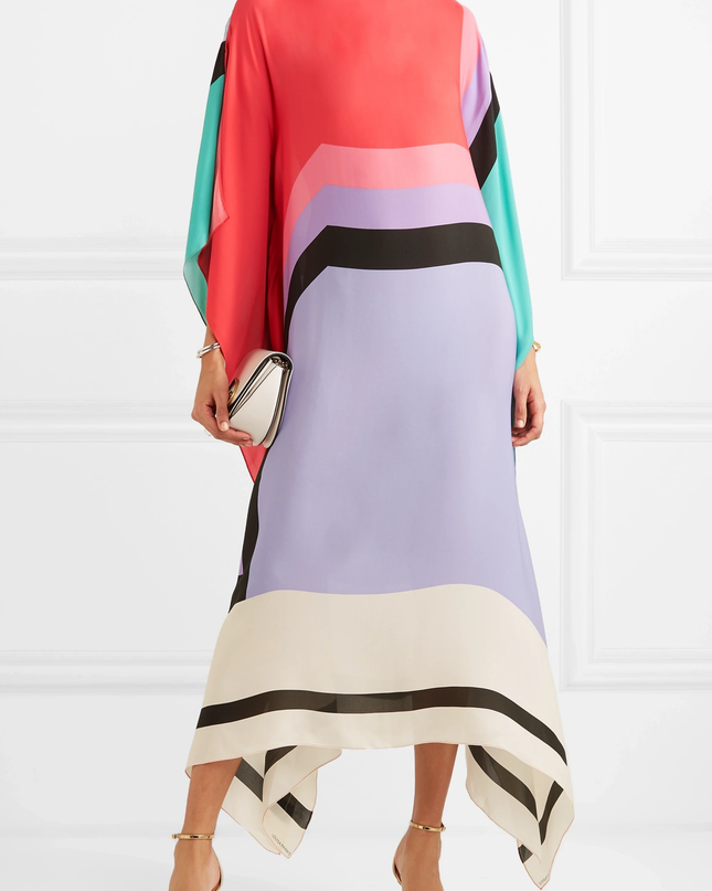 Valarie | Elegant Geometric Print Caftan