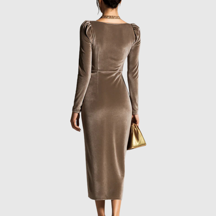 Eadoline | Elegant Pleated Midi Dress